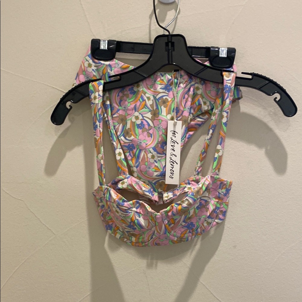 Small For Love and Lemons Devon 2 piece swimsuit